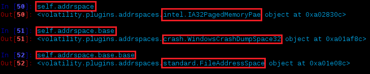 Determining addressspace layers